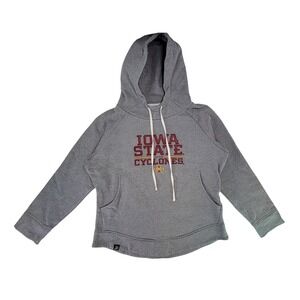 Iowa‎ State Cyclones Hoodie Gray Ladies Size S Authentic Cotton Blend NCAA